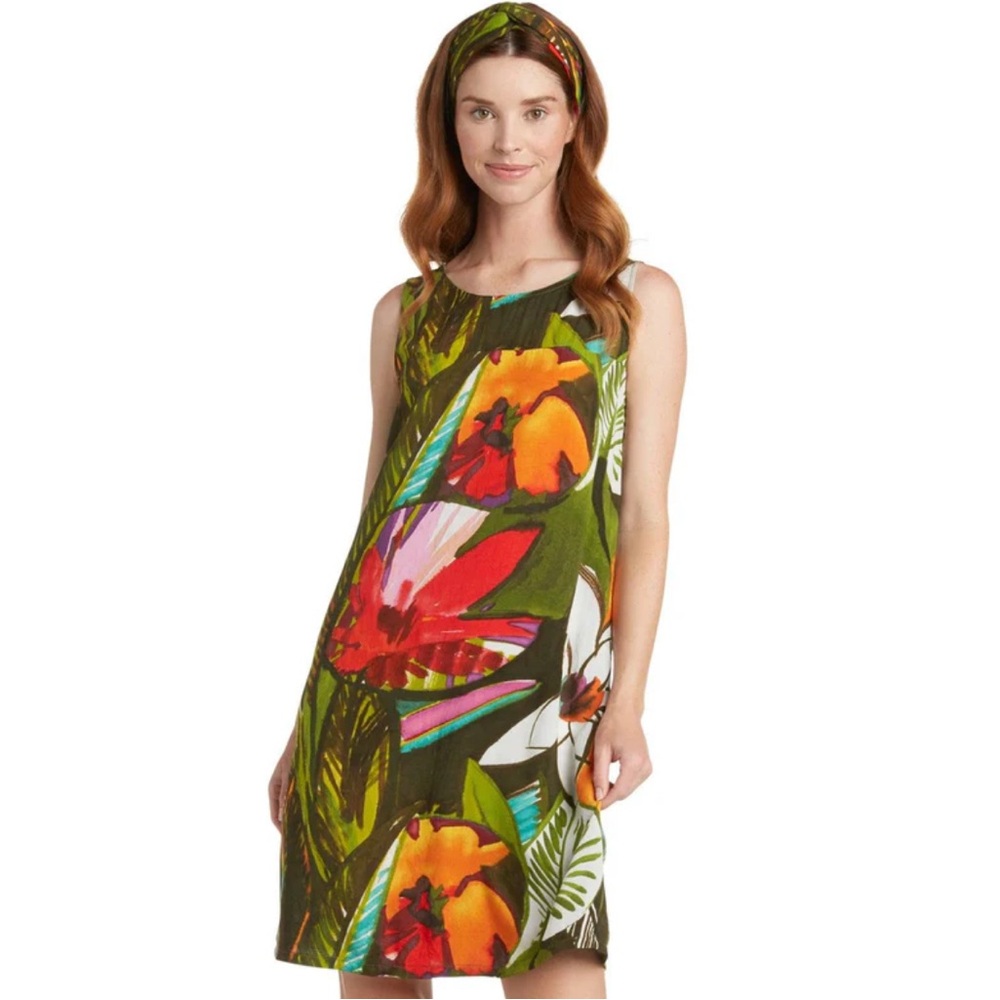 Jams World Jackie Dress Tarragon Large